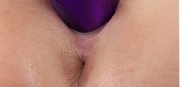  Spread pink vulva close up